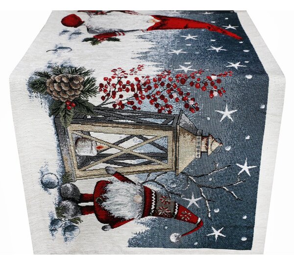 Vánoční gobelínový běhoun na stůl Chenille IT011 Barva Vícebarevná Rozměry 40x130 cm