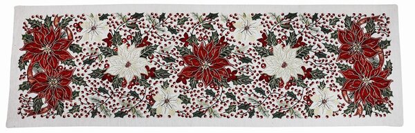 Vánoční gobelínový běhoun na stůl Chenille IT08 Barva Vícebarevná Rozměry 40x130 cm