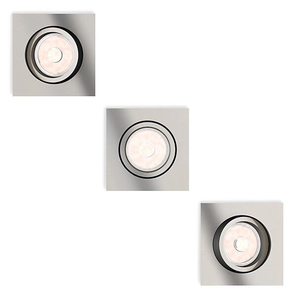 Philips 50403/17/PN - SADA 3x Podhledové svítidlo DONEGAL 1xGU10/5,5W/230V