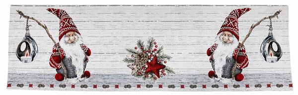 Vánoční gobelínový běhoun na stůl Chenille IT012 Barva Vícebarevná Rozměry 40x90 cm