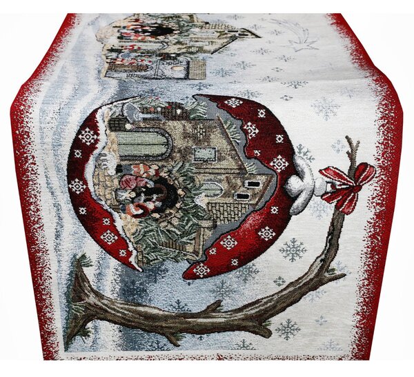 Vánoční gobelínový běhoun na stůl Chenille IT013 Barva Vícebarevná Rozměry 40x130 cm