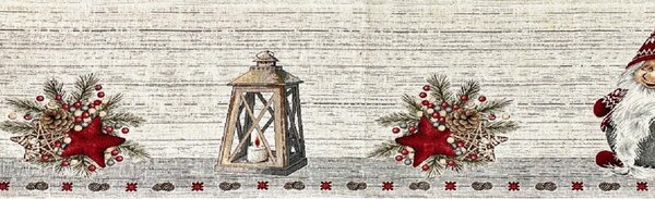 Vánoční gobelínový běhoun na stůl Chenille IT012 Barva Vícebarevná Rozměry 40x90 cm