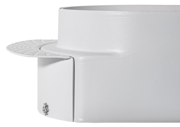 Sada 6 kulatých zapuštěných bodových světel bílá GU10 50mm 2-světla - Hubs