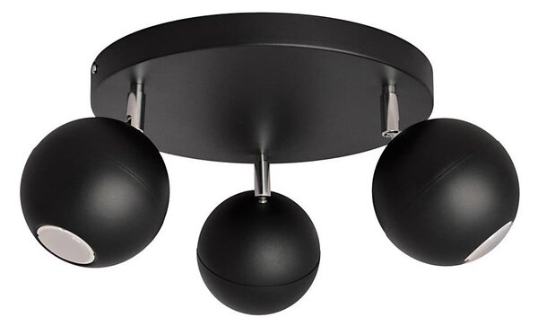 LED Bodové svítidlo MIDWAY 3xGU10/4,8W/230V černá