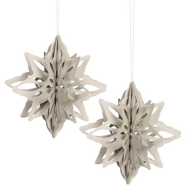 COOEE Design Set papírových hvězd Super Nova - Sand CED474