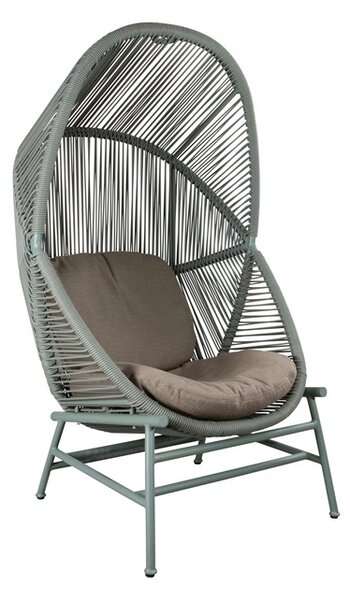 Cane-line Korpus křesla/houpačky Hive, Cane-line, 87x87x124 cm, výplet umělý ratan barva dusty green, bez polstrů, bez závěsného lana, bez podnože