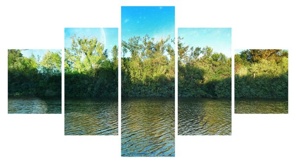 Obraz - jezero (125x70 cm)