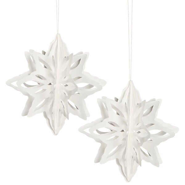 COOEE Design Set papírových hvězd Super Nova - Natural CED475