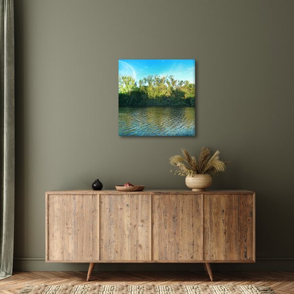 Obraz - jezero (30x30 cm)