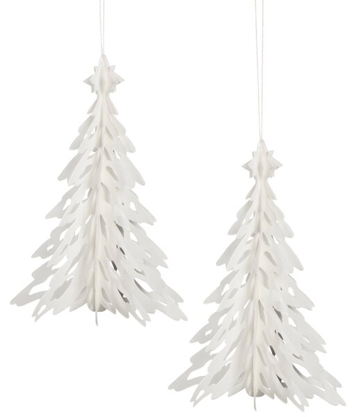 COOEE Design Set papírových stromečků Pinetree - Natural CED478