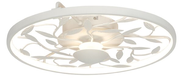 Stropní lampa ve stylu Art Deco bílá, 3stupňové stmívatelné - Bota