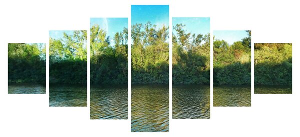 Obraz - jezero (210x100 cm)