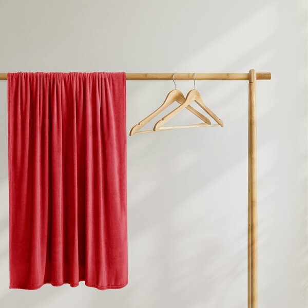 Červená deka z mikrovlákna DecoKing Mic, 160 x 210 cm