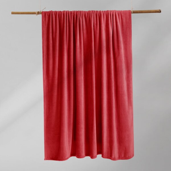 Červená deka z mikrovlákna DecoKing Mic, 160 x 210 cm