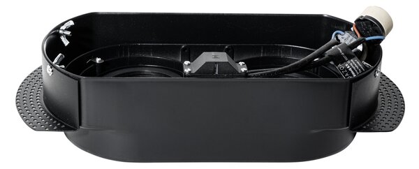 Sada 6 kulatých zapuštěných bodových světel černá GU10 70mm 2-světla - Hubs