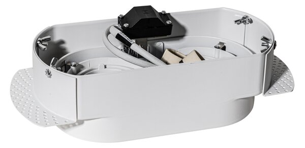 Sada 6 kulatých zapuštěných bodových světel bílá GU10 50mm 2-světla - Hubs