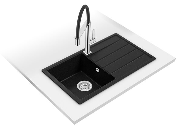 Teka Comfor TQ granitový dřez 76x44 cm šedá/grafitová/onyx 115350001
