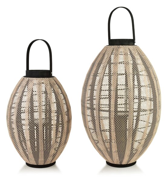 Mondex Lucerna LEVI 70 cm béžová/černá