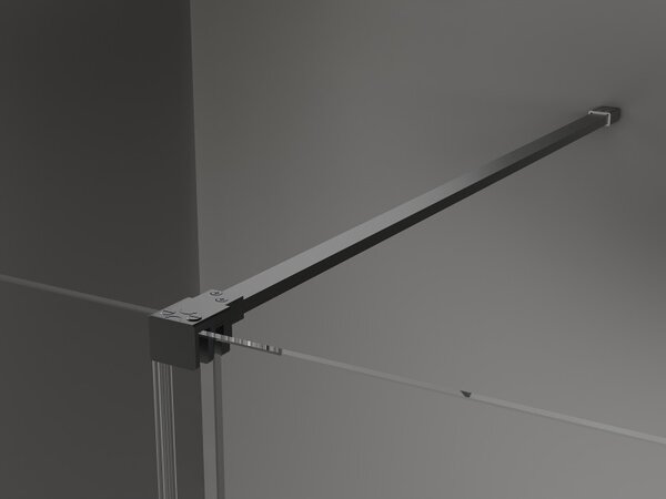 Mexen Velar, posuvné sprchové dveře do otvoru 90 cm, 8mm šedé sklo, broušený grafit, 871-090-000-41-95