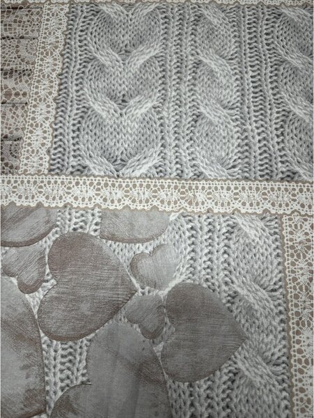 Bavlněné povlečení MIG002SH Shabby love béžové Made in Italy Barva Béžová Rozměry 1x50x80/1x140x200 cm