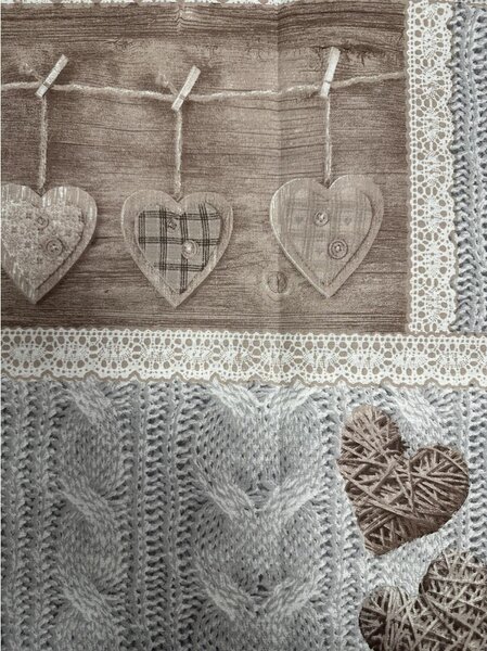Bavlněné povlečení MIG002SH Shabby love béžové Made in Italy Barva Béžová Rozměry 1x50x80/1x140x200 cm
