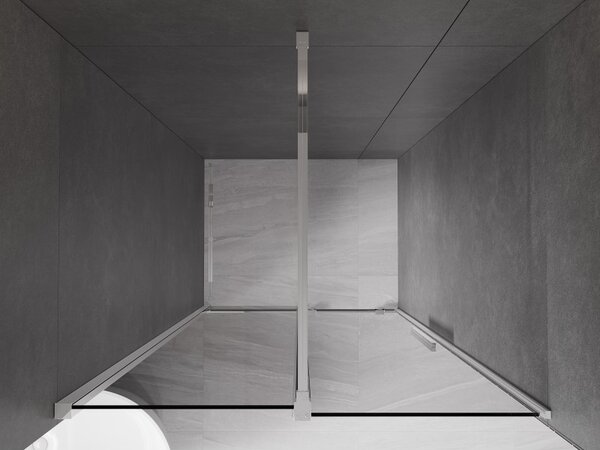 Mexen Velar, posuvné sprchové dveře do otvoru 90 cm, 8mm šedé sklo, chromová, 871-090-000-41-01