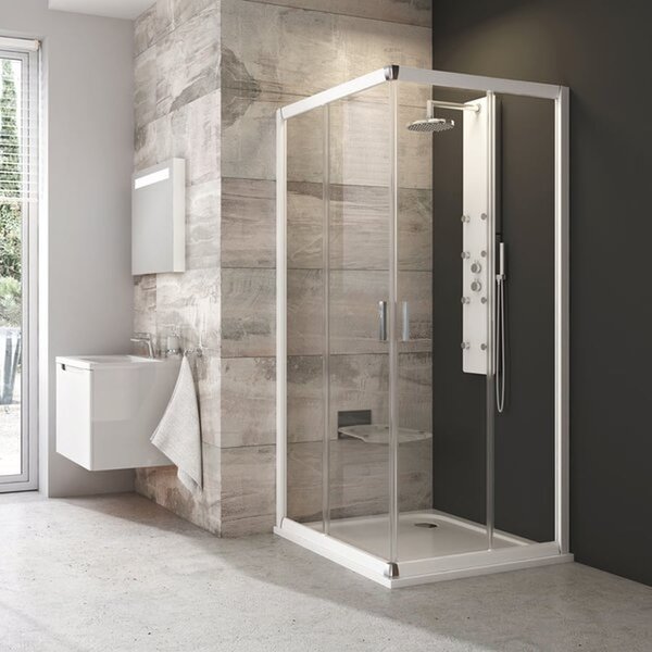 Ravak Blix sprchový kout 90x90 cm čtvercový bílá lesk/průhledné sklo 1LV70100Z1