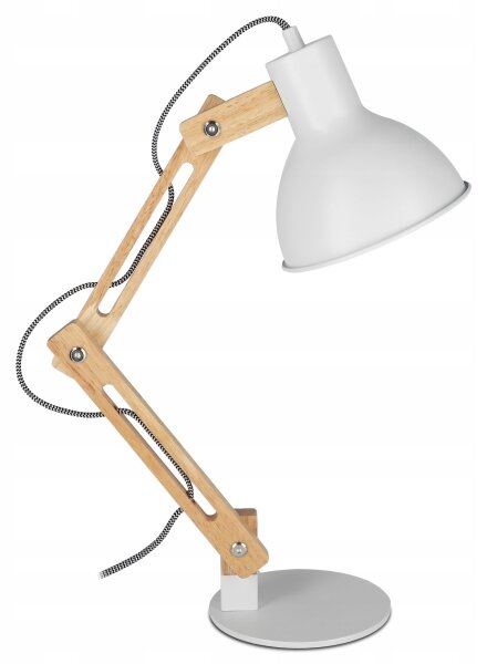 Stolní lampa 1xE27/40W/230V bílá