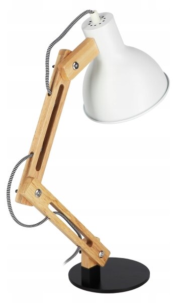 Stolní lampa 1xE27/40W/230V bílá/černá