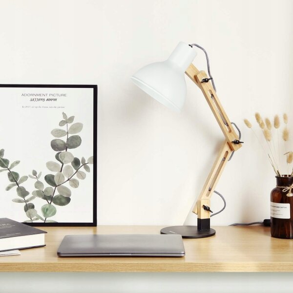 Stolní lampa 1xE27/40W/230V bílá/černá