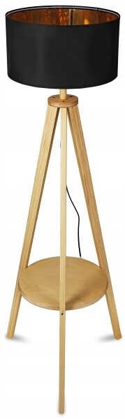 Stojací lampa 1xE27/40W/230V černá