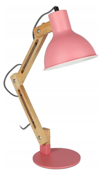 Stolní lampa 1xE27/40W/230V růžová