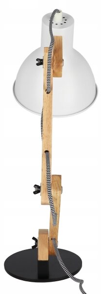Stolní lampa 1xE27/40W/230V bílá/černá