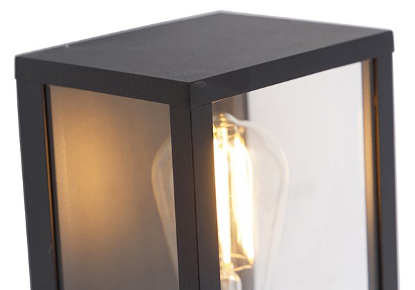 Průmyslová nástěnná lampa černá 26 cm IP44 - Charlois