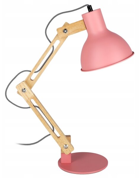 Stolní lampa 1xE27/40W/230V růžová