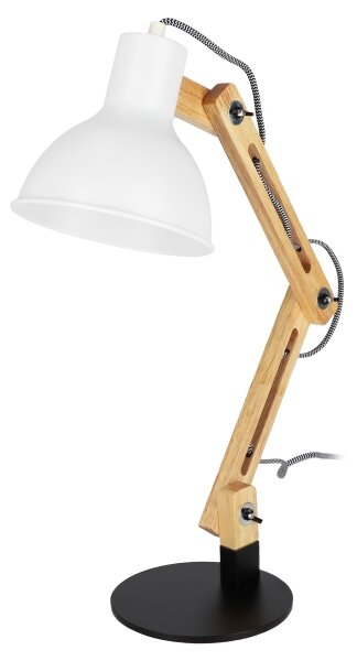 Stolní lampa 1xE27/40W/230V bílá/černá