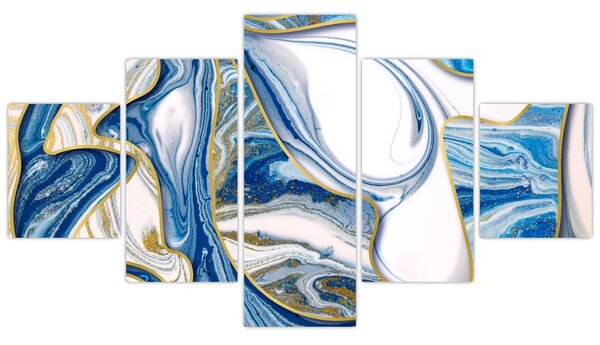Obraz - Vlny z mramoru (125x70 cm)