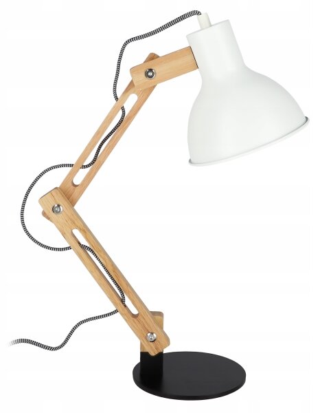 Stolní lampa 1xE27/40W/230V bílá/černá