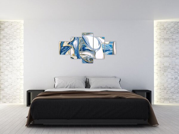 Obraz - Vlny z mramoru (125x70 cm)