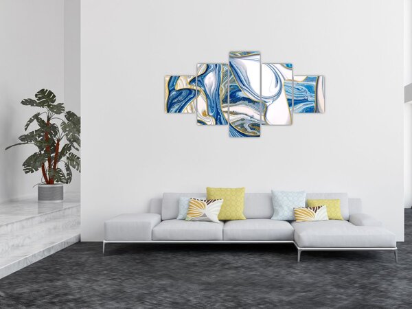Obraz - Vlny z mramoru (125x70 cm)