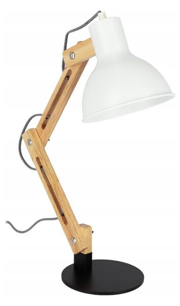 Stolní lampa 1xE27/40W/230V bílá/černá