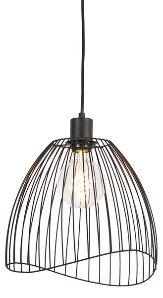 Designová závěsná lampa černá 29 cm - Pua