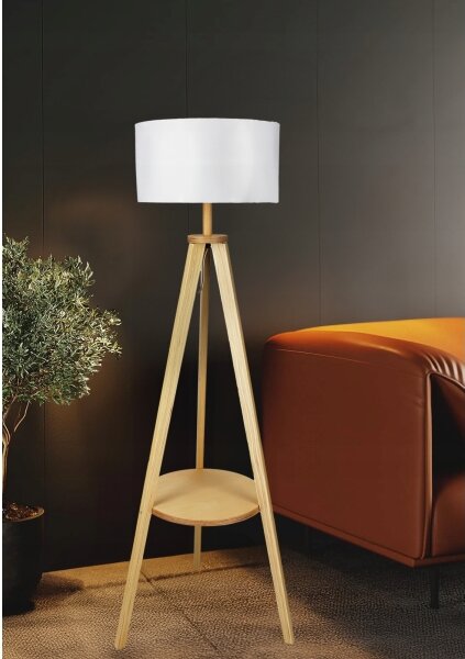 Stojací lampa 1xE27/40W/230V bílá