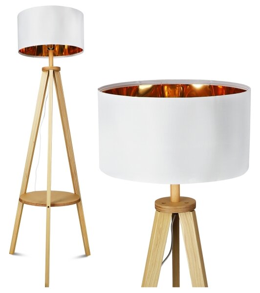Stojací lampa 1xE27/40W/230V bílá