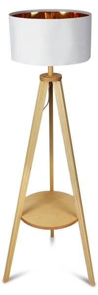 Stojací lampa 1xE27/40W/230V bílá