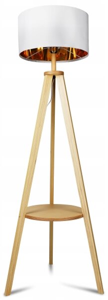 Stojací lampa 1xE27/40W/230V bílá