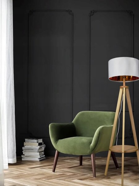Stojací lampa 1xE27/40W/230V bílá