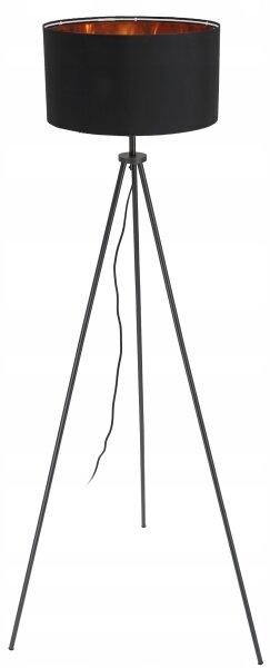 Stojací lampa 1xE27/40W/230V černá