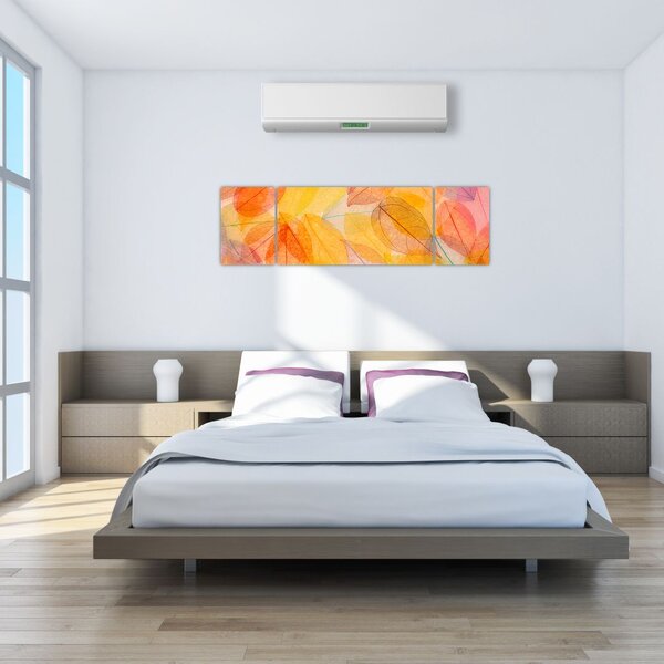 Obraz - Pozadí z podzimního listí (170x50 cm)