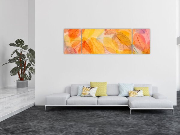 Obraz - Pozadí z podzimního listí (170x50 cm)